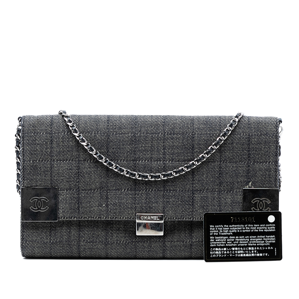 Pre-Loved Chanel CC Chocolate Bar Denim Flap - Picture 8 of 8